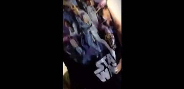  amateur  hot young girl teasing  with star wars t-shirt -  toprealvideos.com